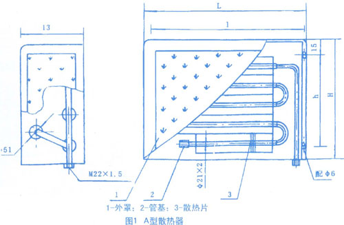船用鋼制蒸汽散熱器產(chǎn)品示意圖 船用鋼制蒸汽散熱器產(chǎn)品示意圖