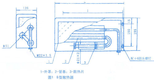 船用鋼制蒸汽散熱器產(chǎn)品示意圖 船用鋼制蒸汽散熱器產(chǎn)品示意圖